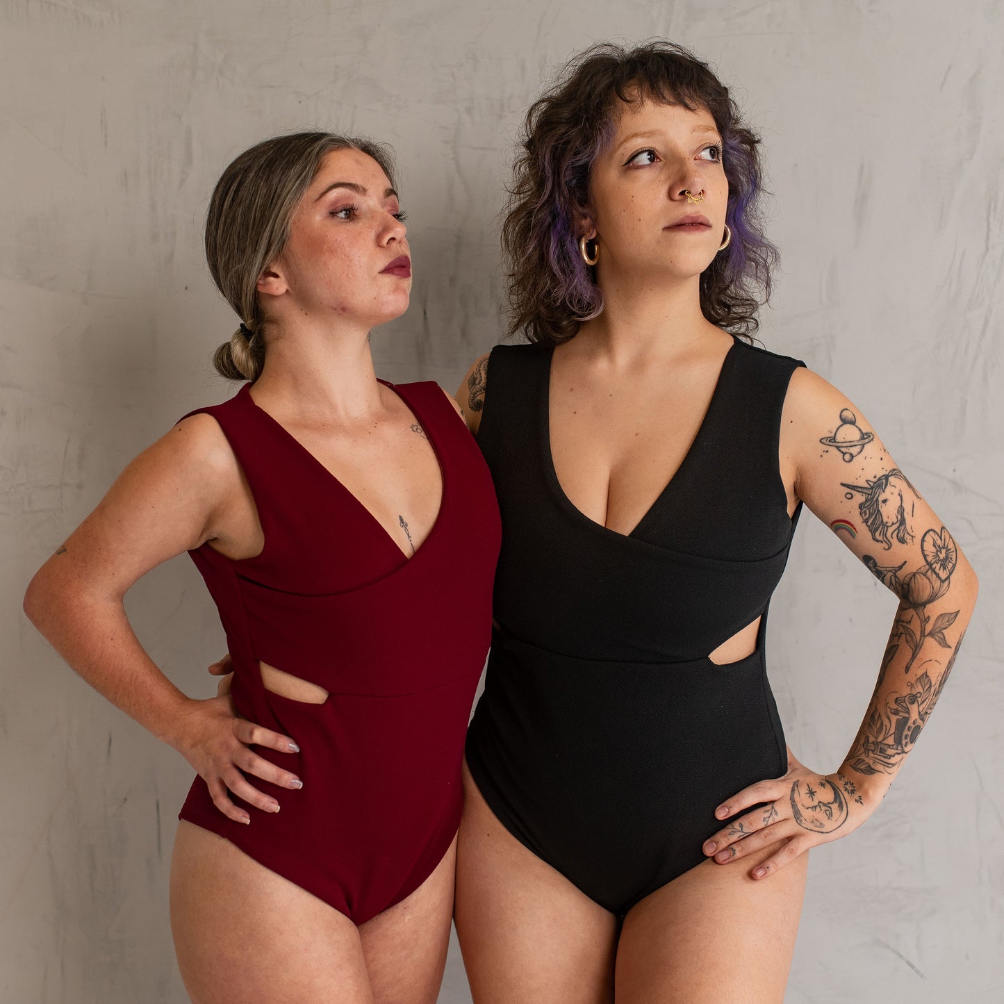 Body Conecte Crepe Sem Manga