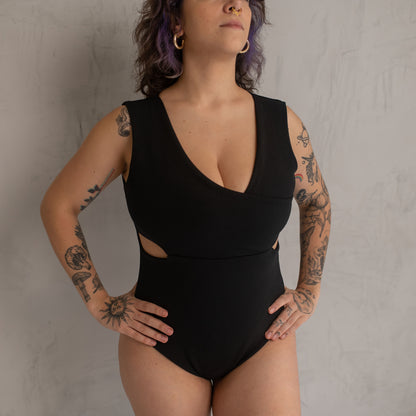 Body Conecte Crepe Sem Manga