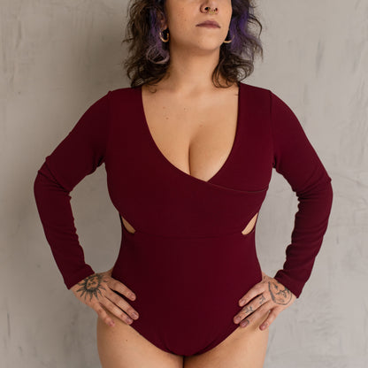 Body Conecte Crepe Manga Longa
