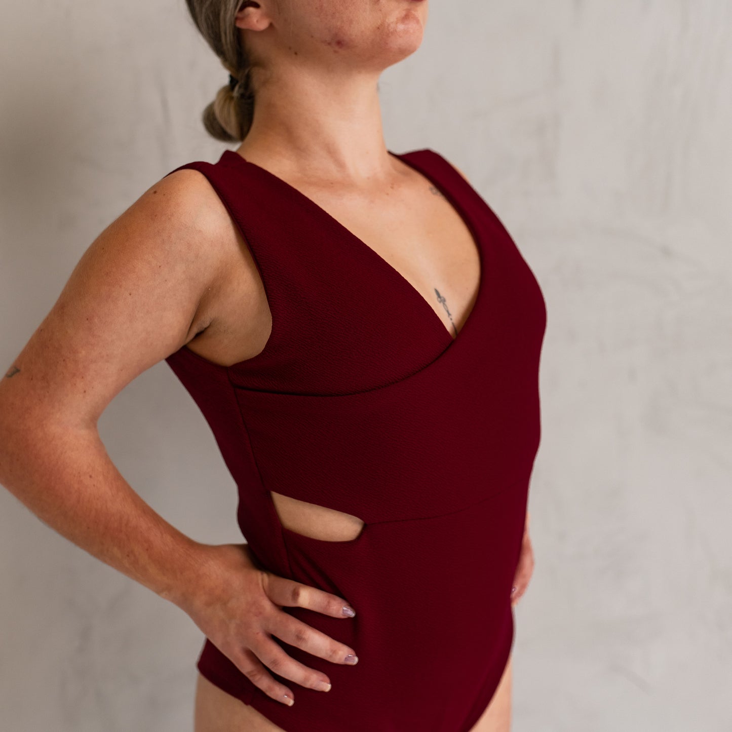 Body Conecte Crepe Sem Manga