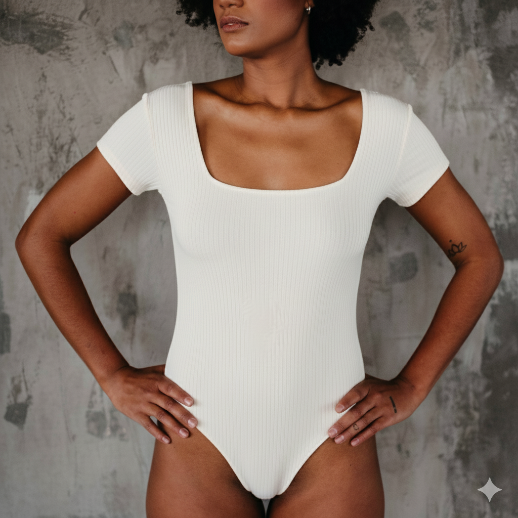 Body Jea Canelado Dupla Face PERSONALIZADO