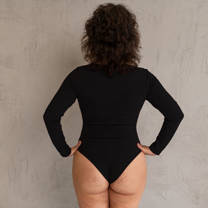 Body Conecte Crepe Manga Longa